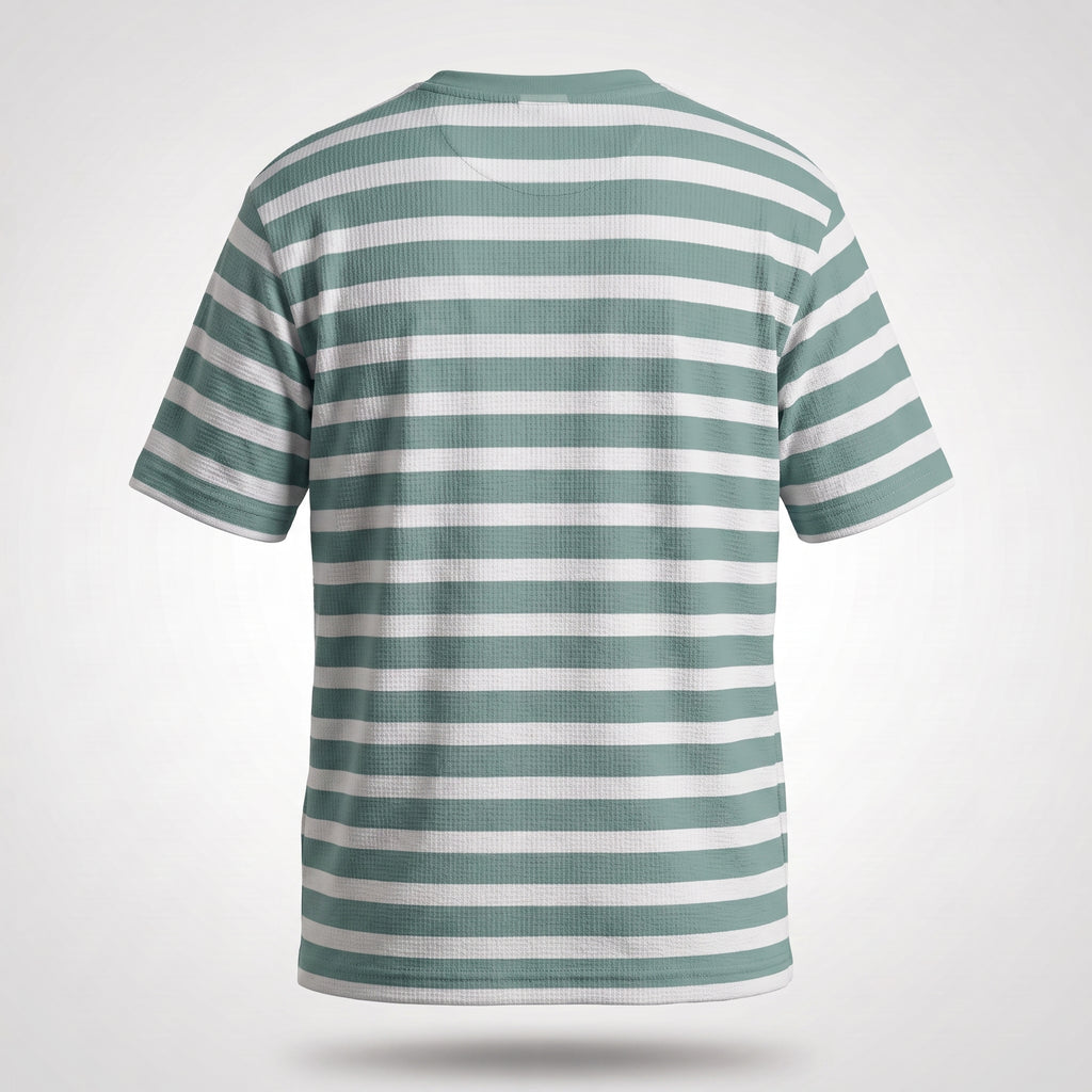 Misto Striped Tee Sage