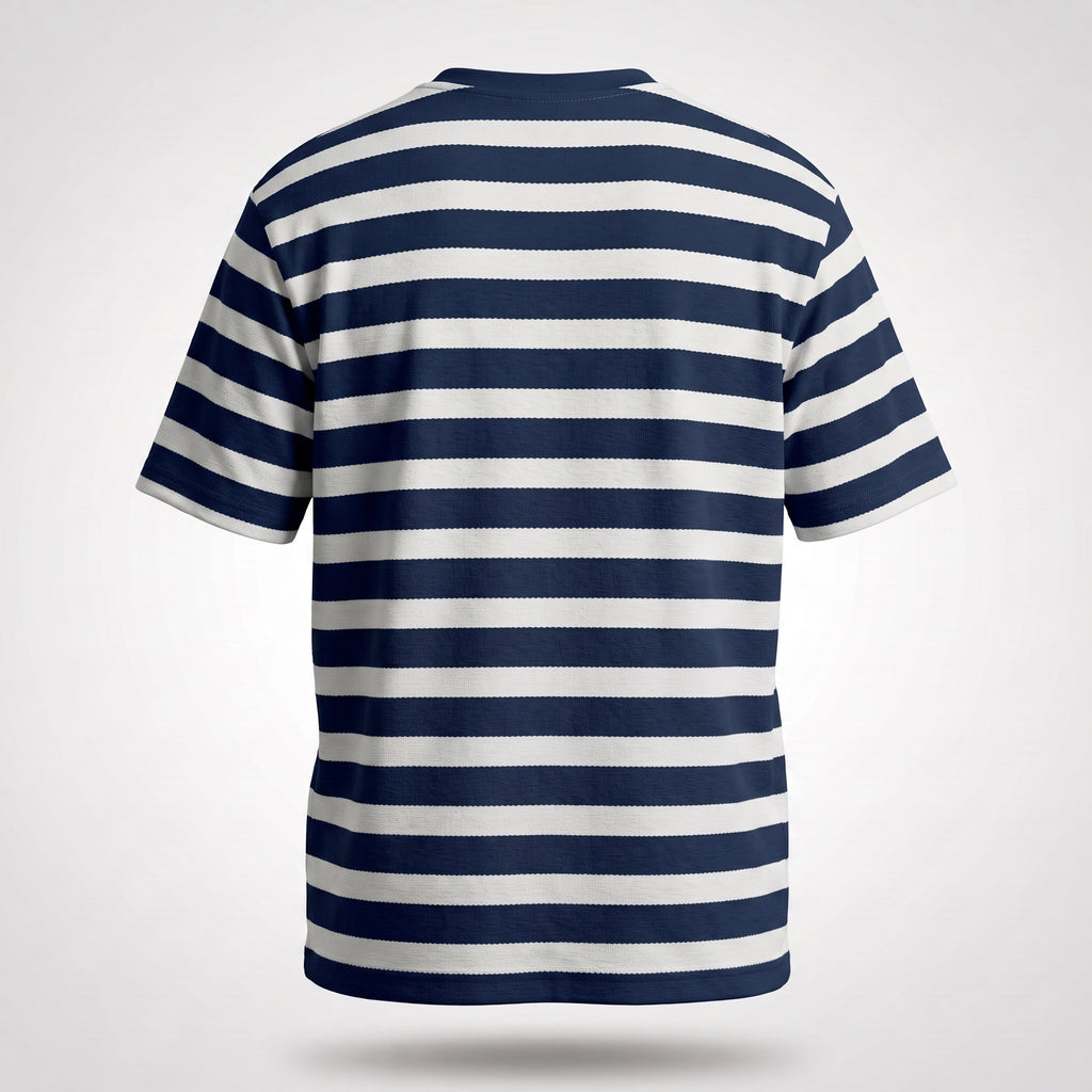 Misto Striped Tee Navy