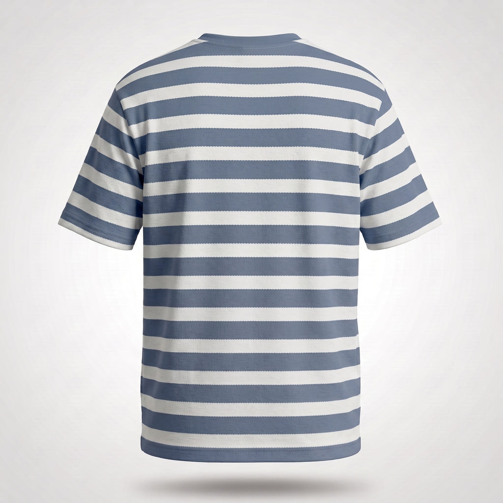 Misto Striped Tee Blue