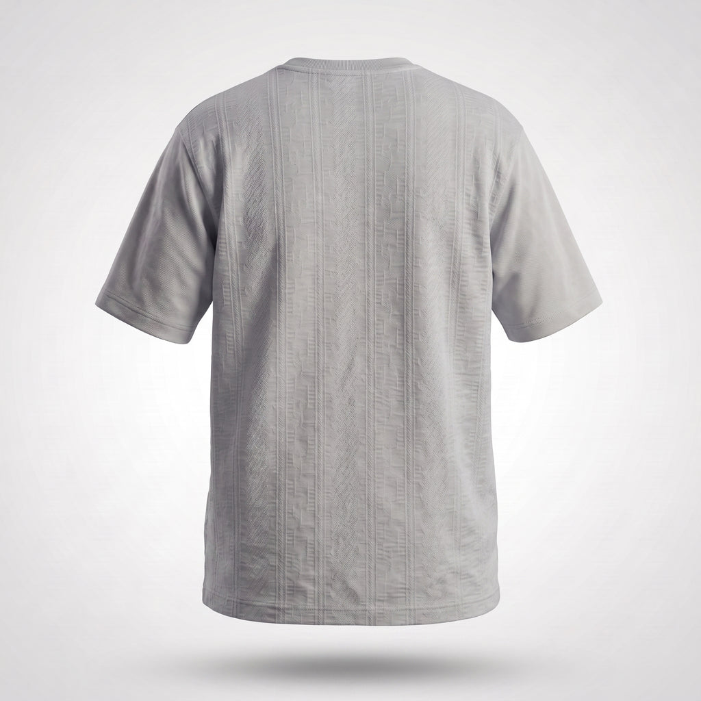 Textured Knit Tee (Grey)
