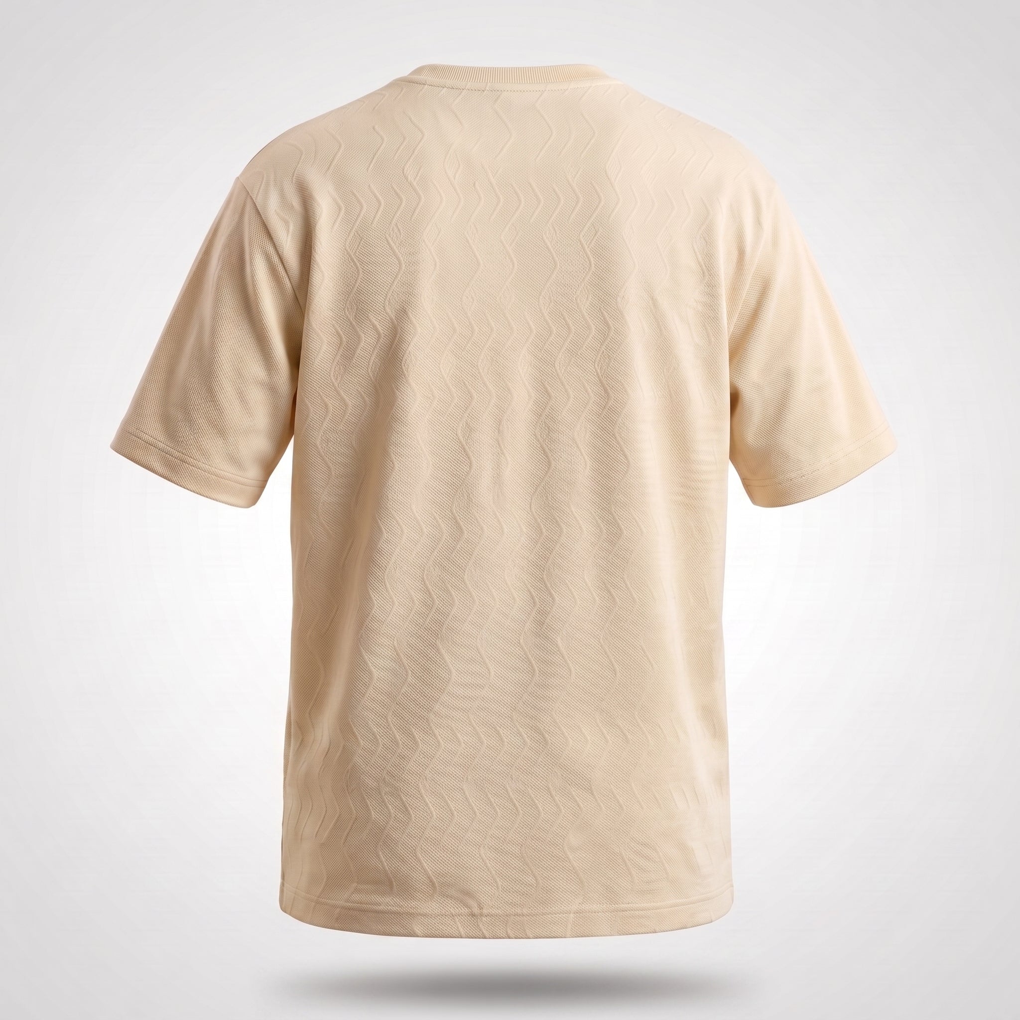 Textured Knit Tee (Cream)
