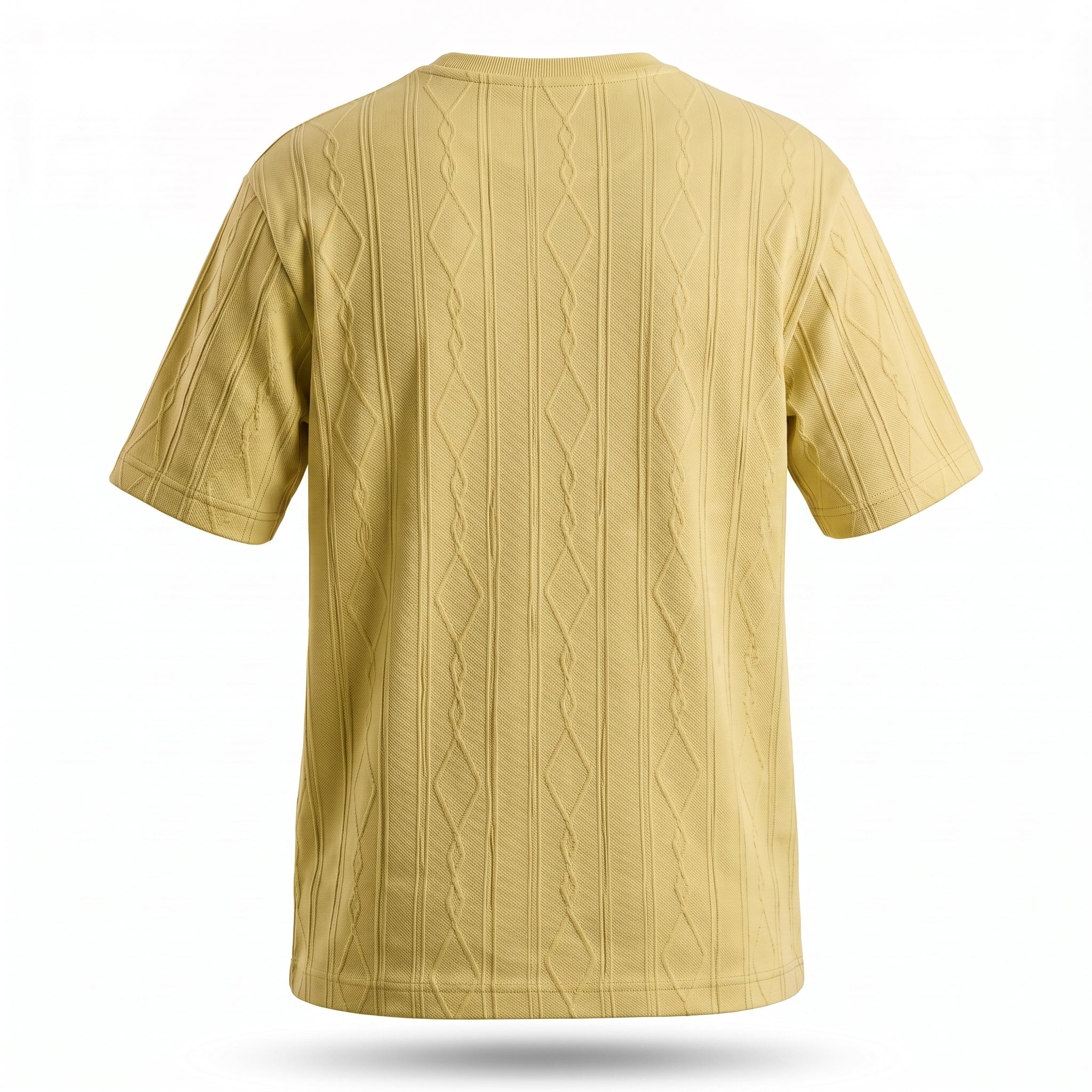 Textured Knit Tee (Mustard)
