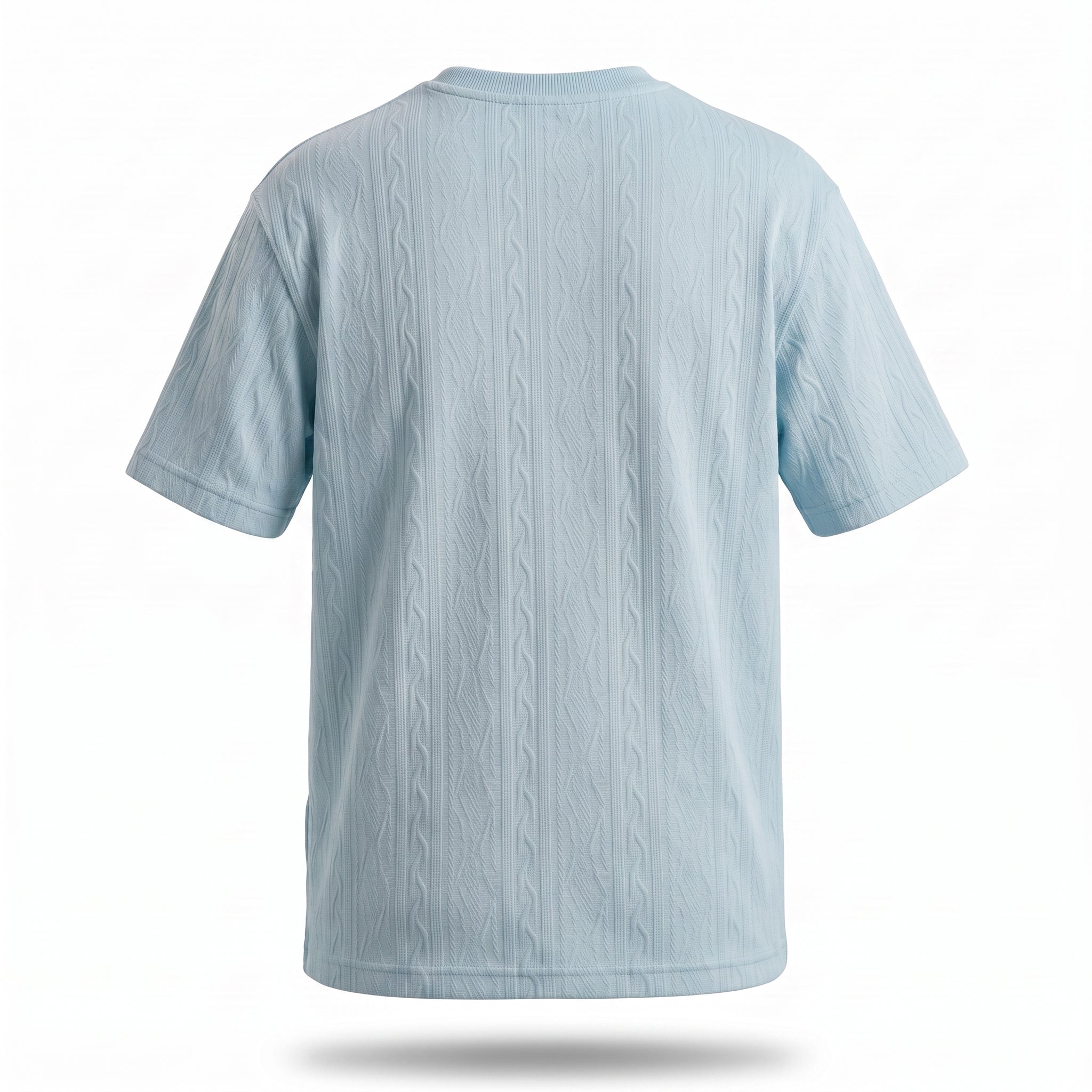 Textured Knit Tee (Sky)