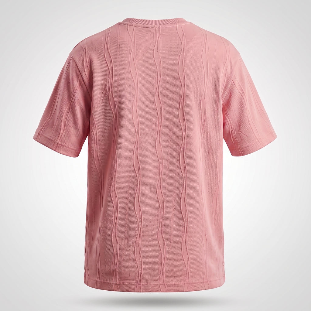 Textured Knit Tee (Rose)