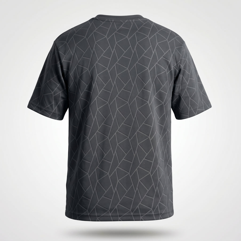 Geometric Tee Charcoal