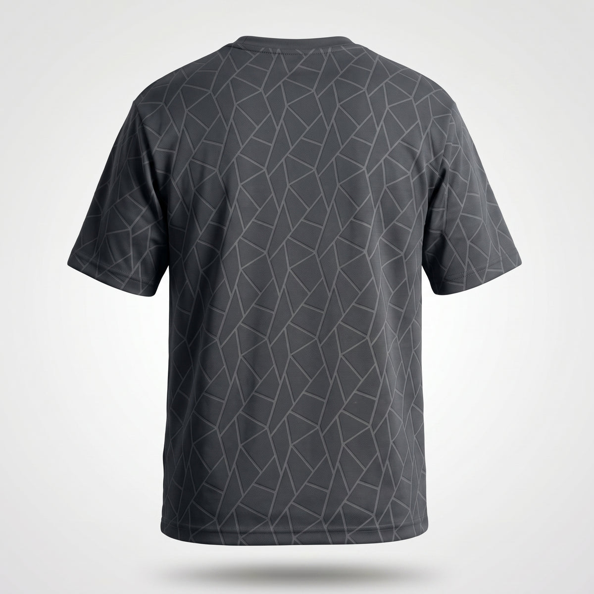 Geometric Tee Charcoal