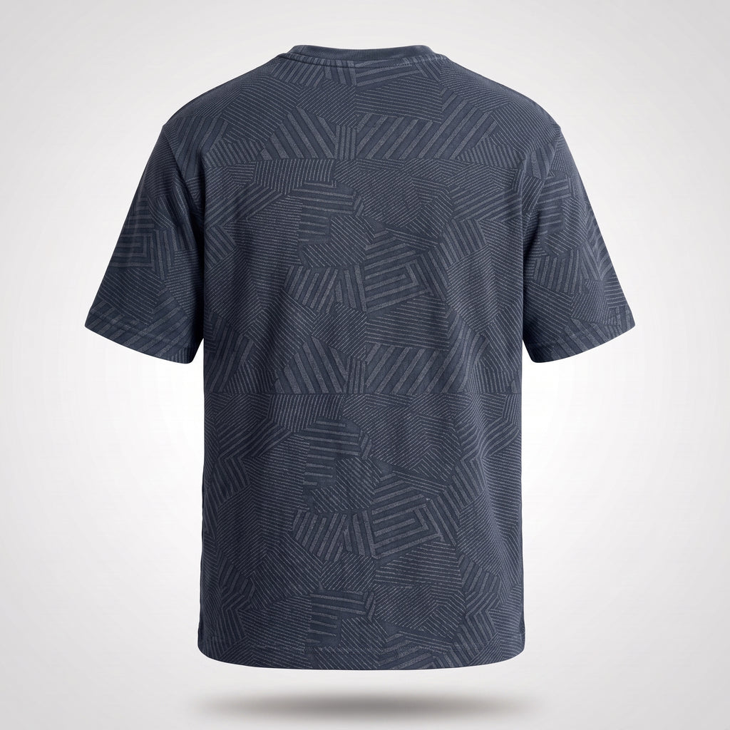 Textured Jacquard Tee (Blue)