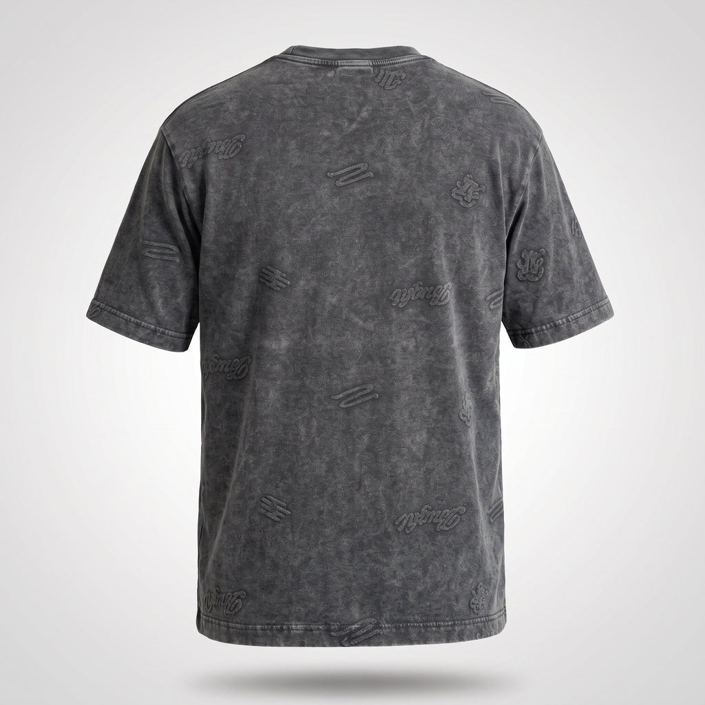 Textured Jacquard Tee (Charcoal)