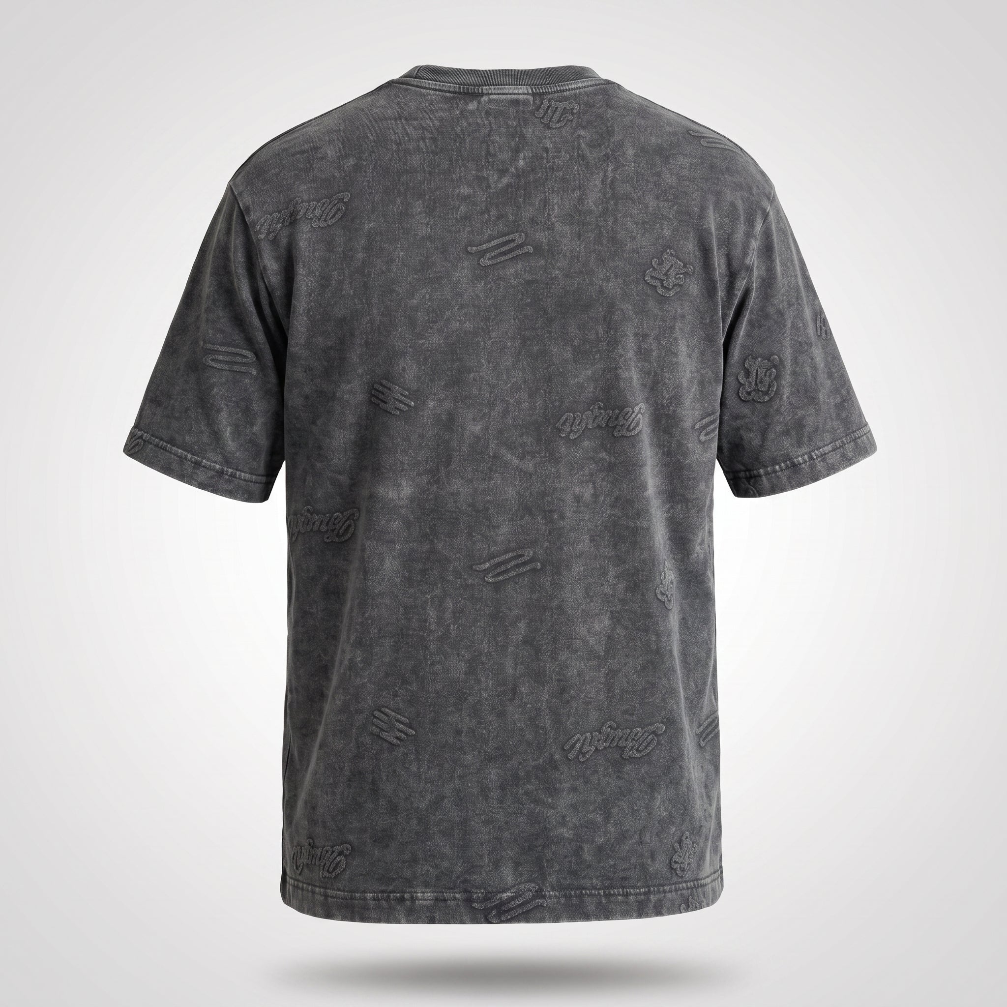 Textured Jacquard Tee (Charcoal)