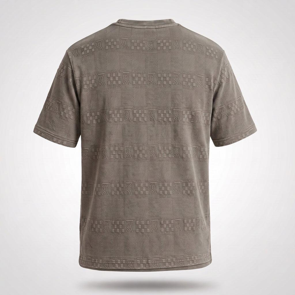 Textured Jacquard Tee (Taupe)