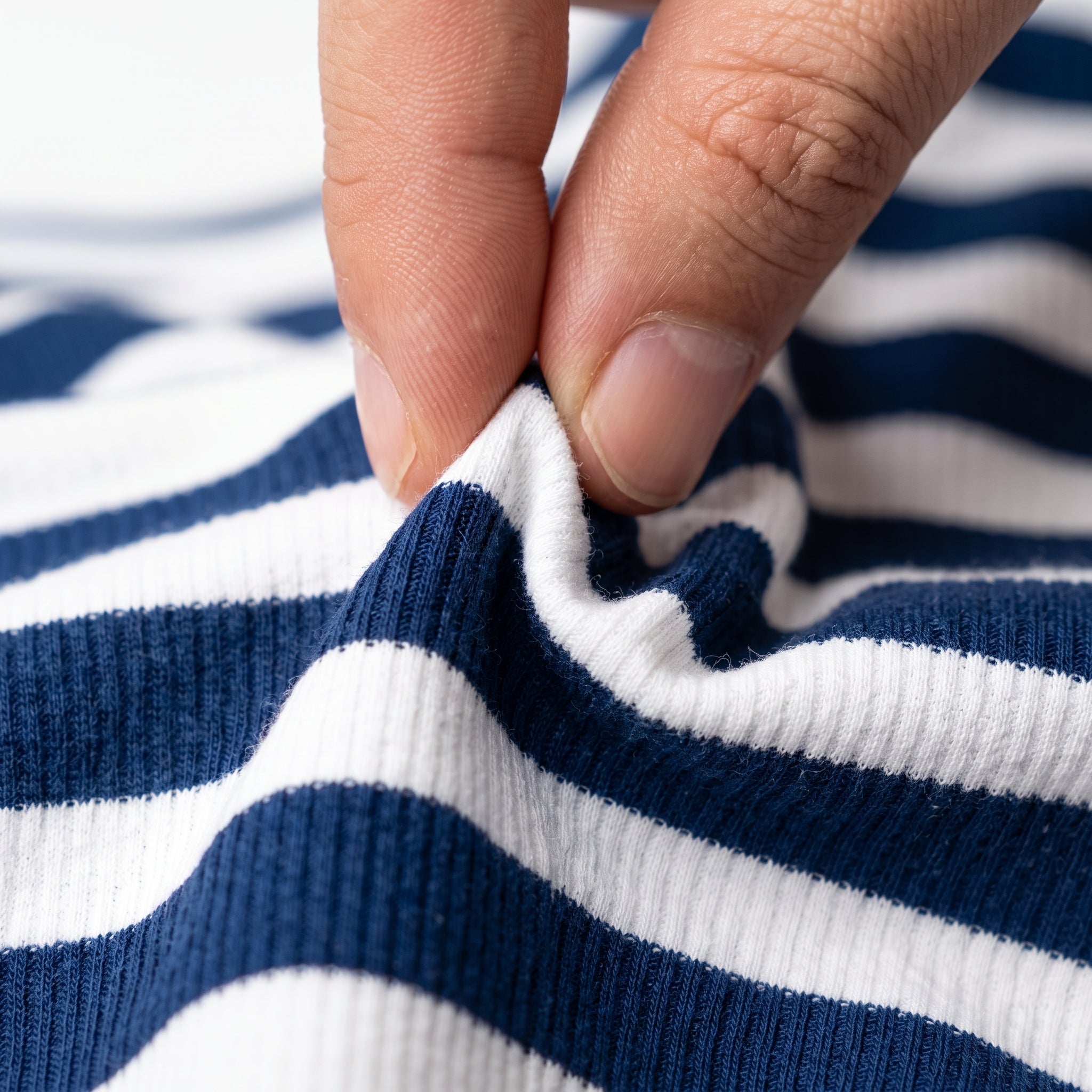 Misto Striped Tee Navy