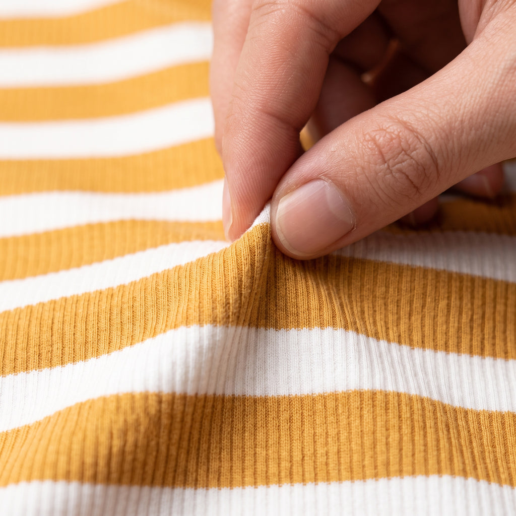 Misto Striped Tee Mustard