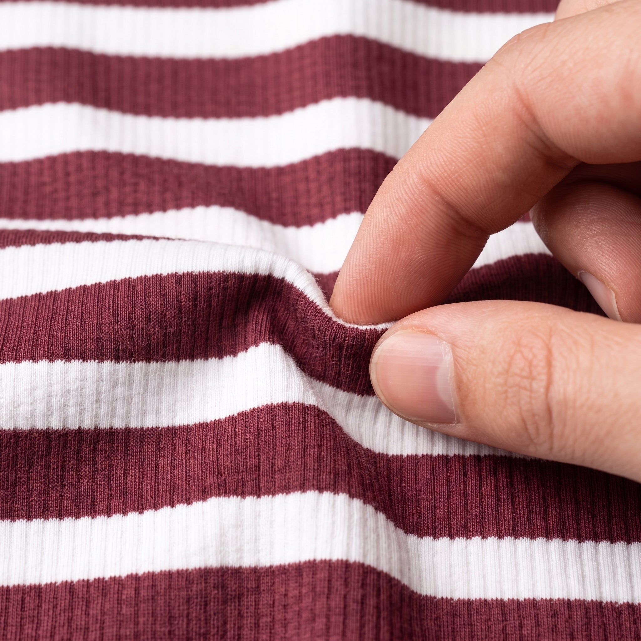 Misto Striped Tee Burgundy