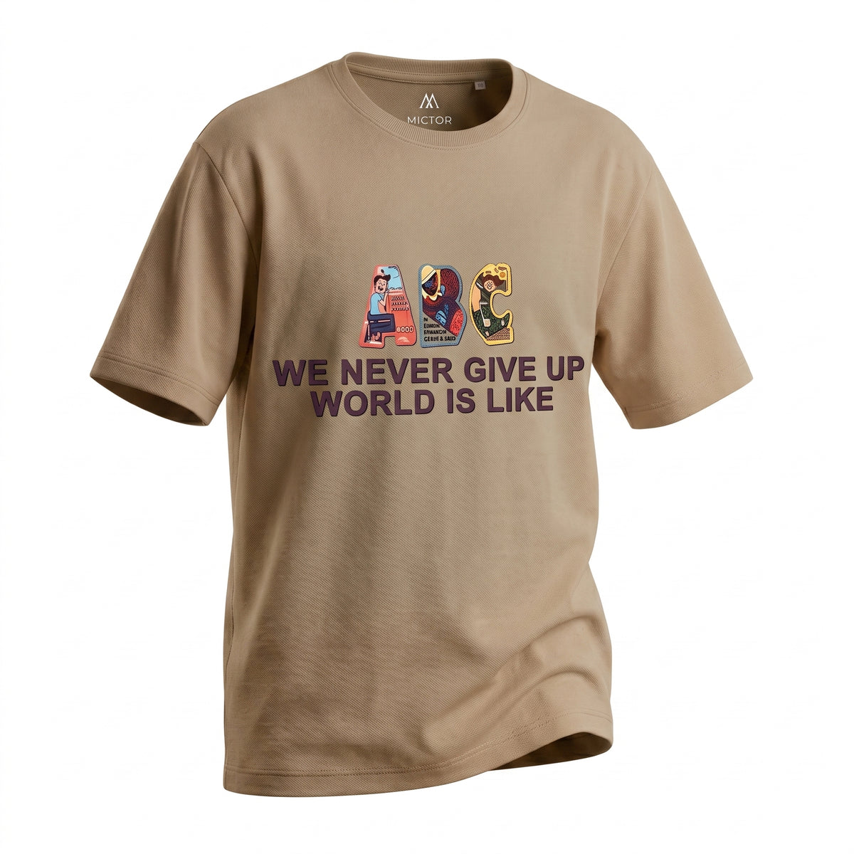 ABC Never Give Up Graphic Tee