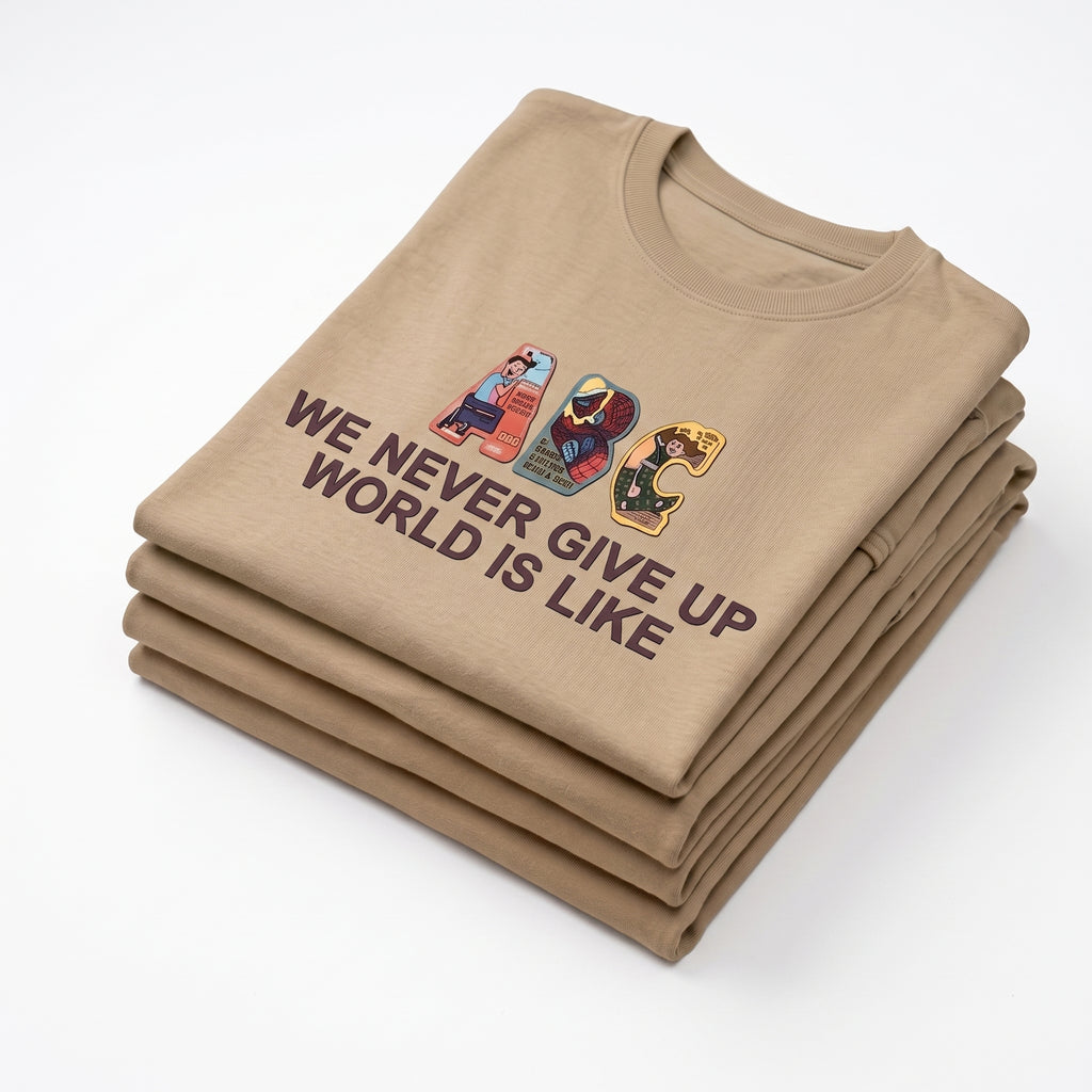 ABC Never Give Up Graphic Tee
