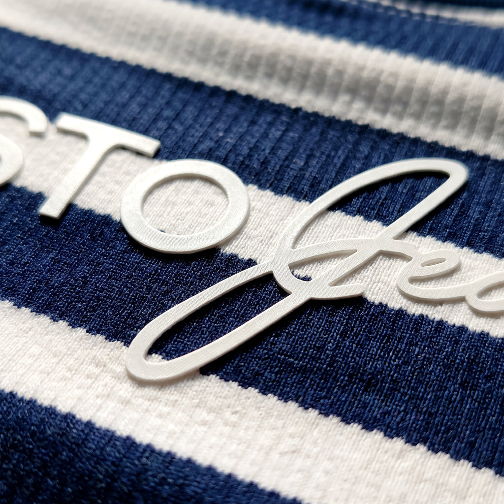 Misto Striped Tee Navy