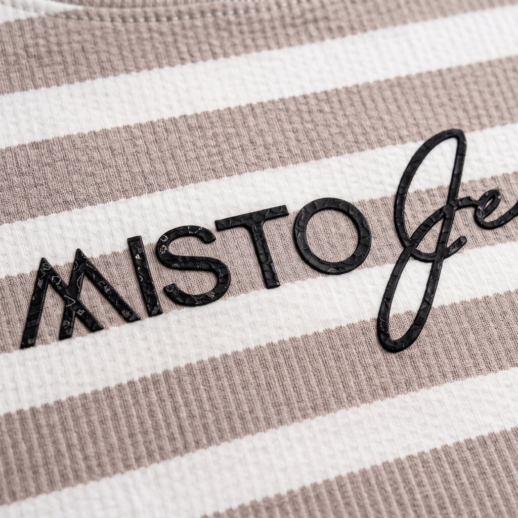 Misto Striped Tee Taupe