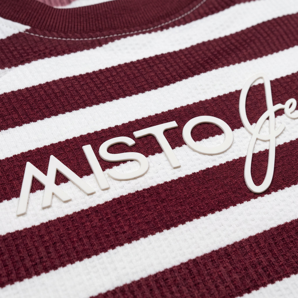 Misto Striped Tee Burgundy