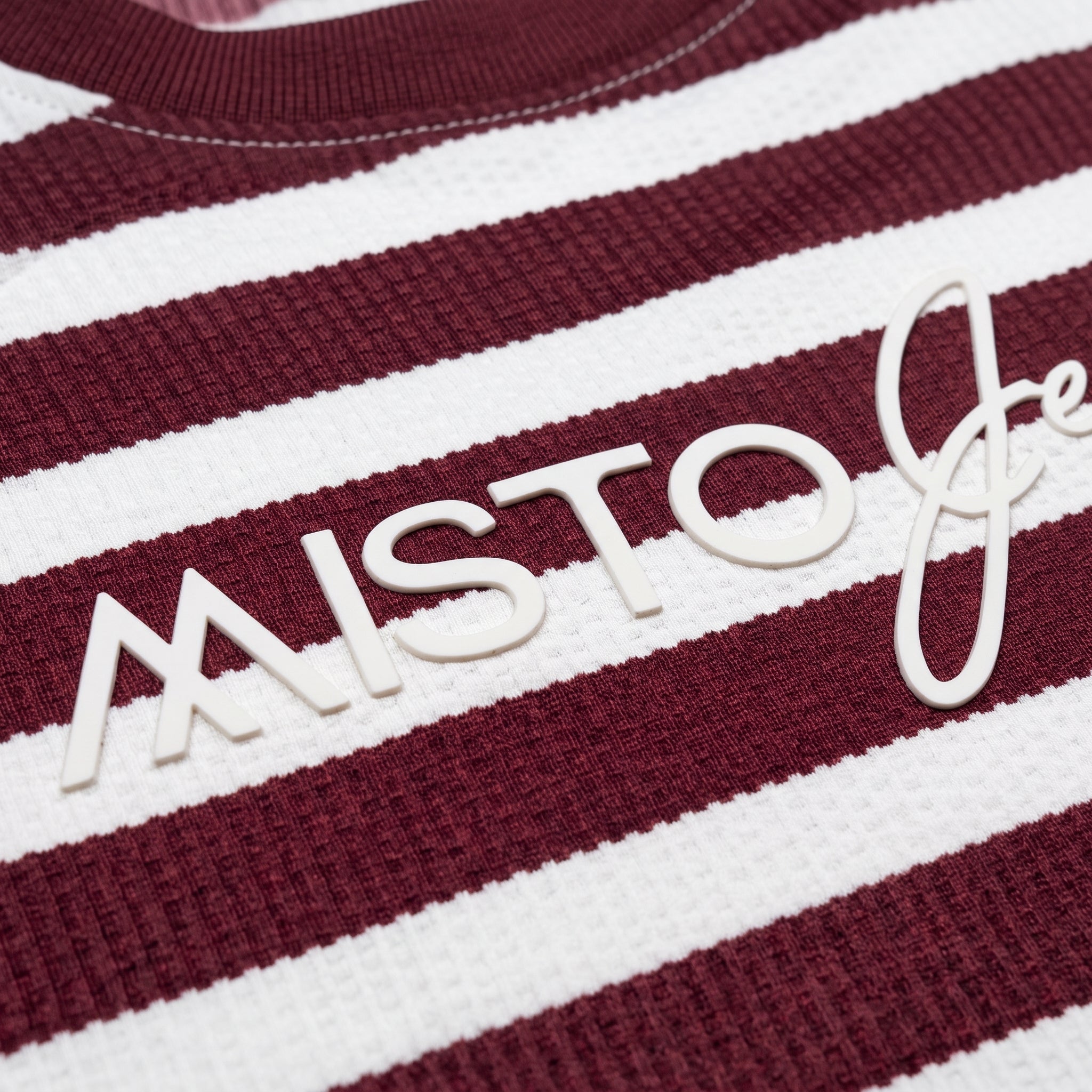 Misto Striped Tee Burgundy