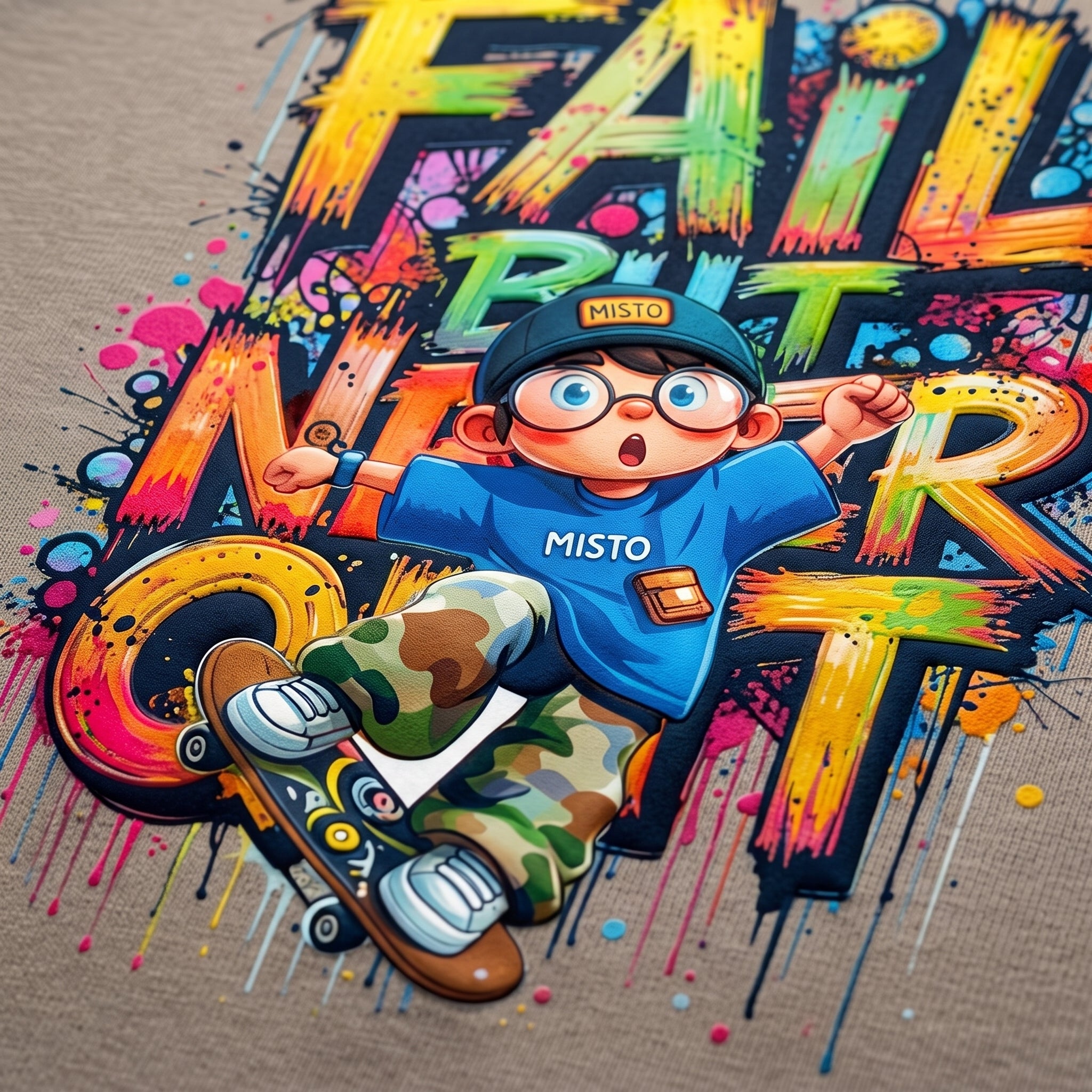 Fail Never Quit Graphic Tee