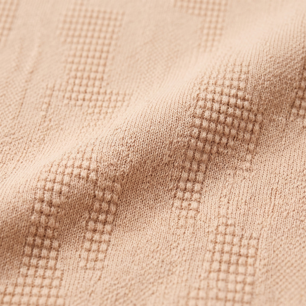 Textured Jacquard Tee (Peach)