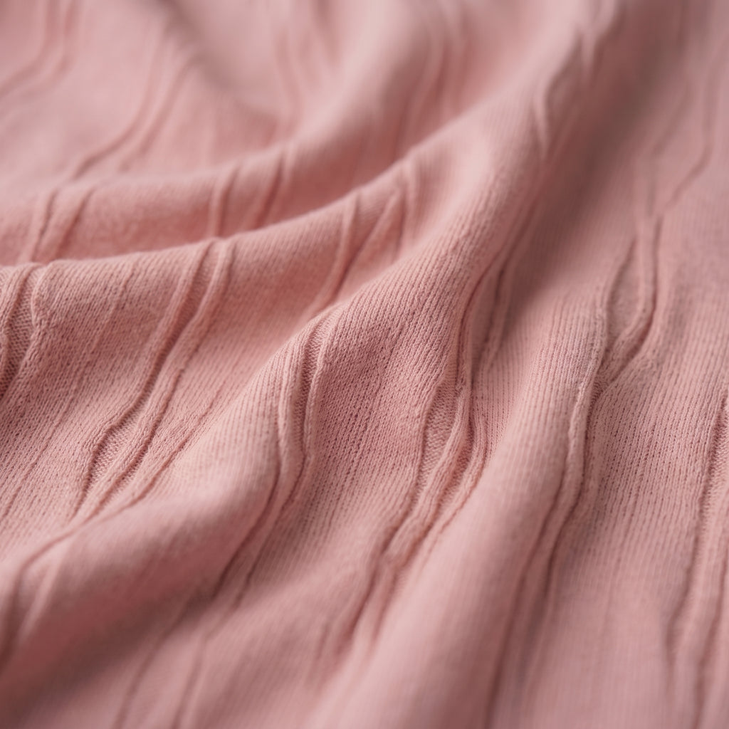 Textured Knit Tee (Rose)