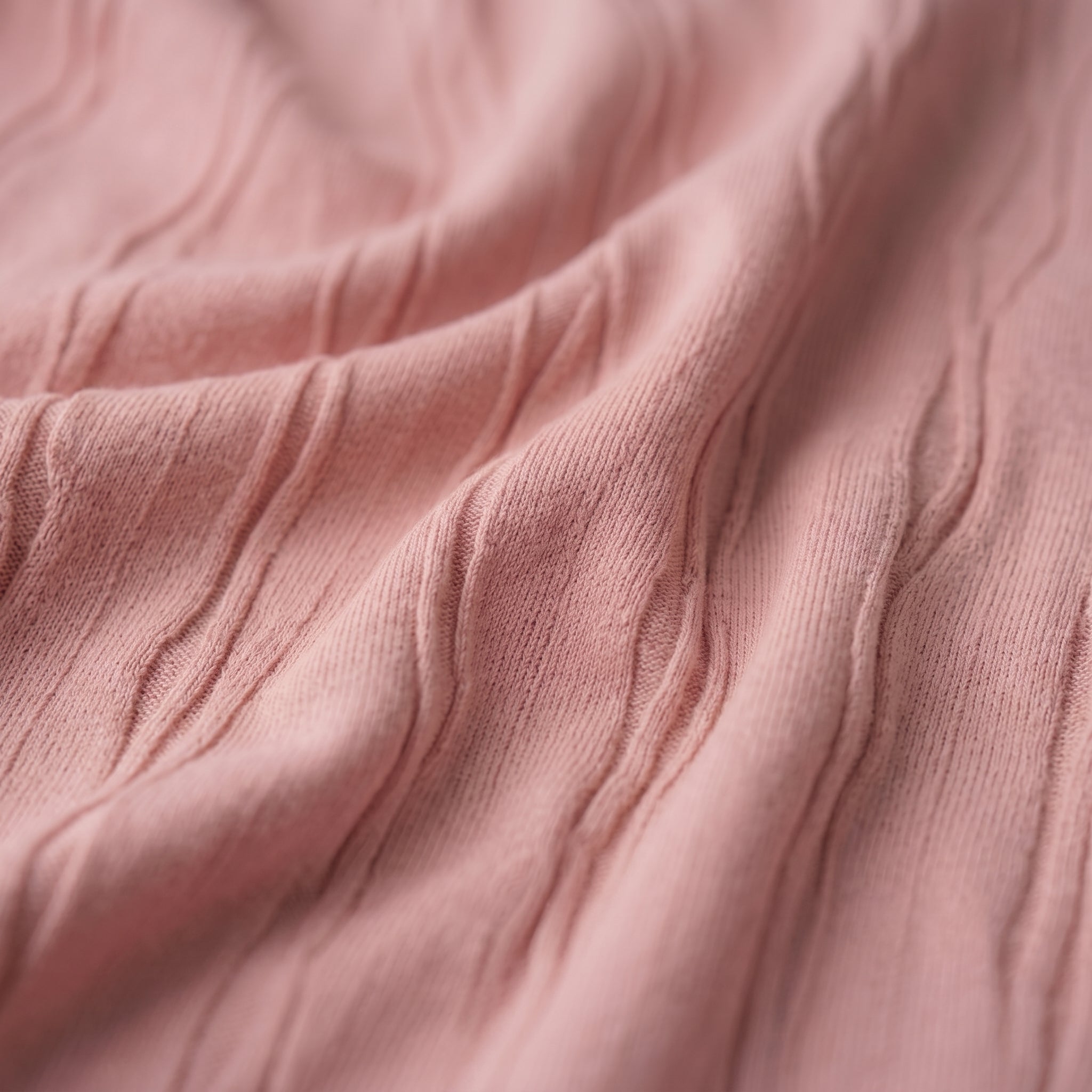 Textured Knit Tee (Rose)