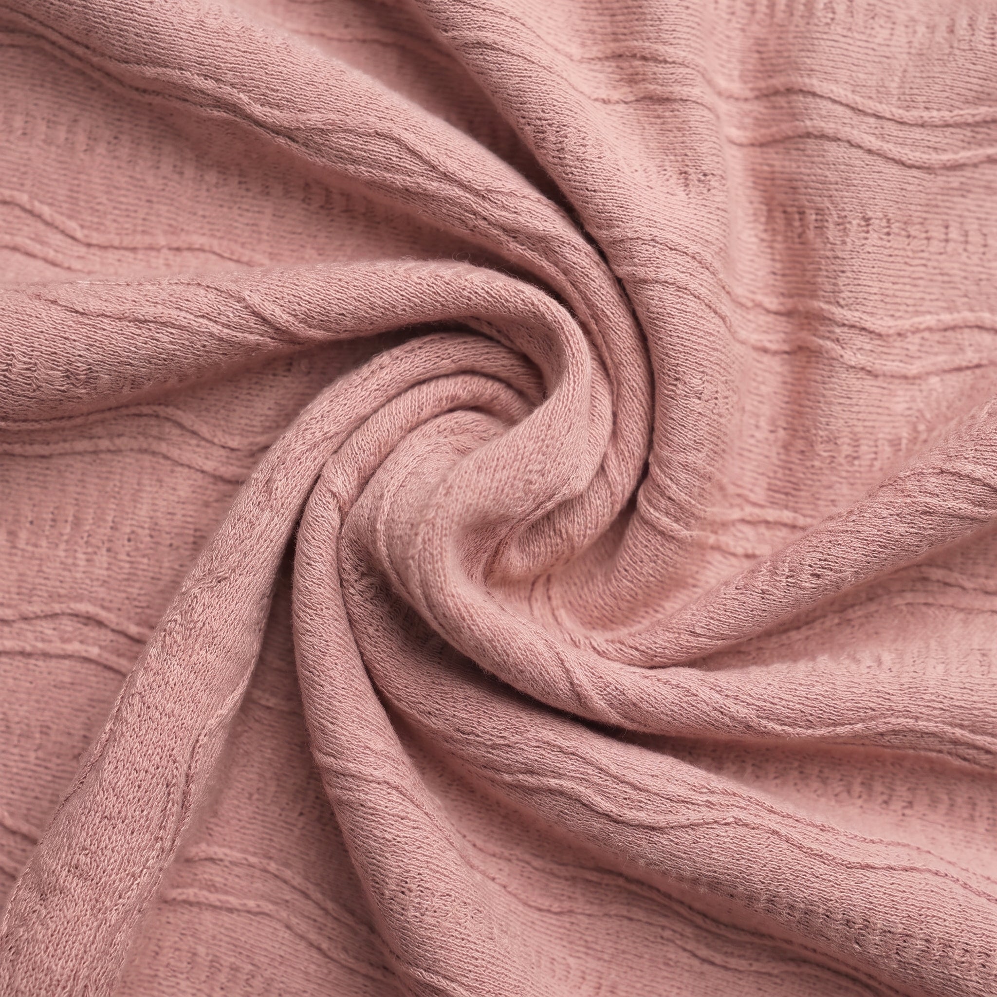 Textured Knit Tee (Rose)
