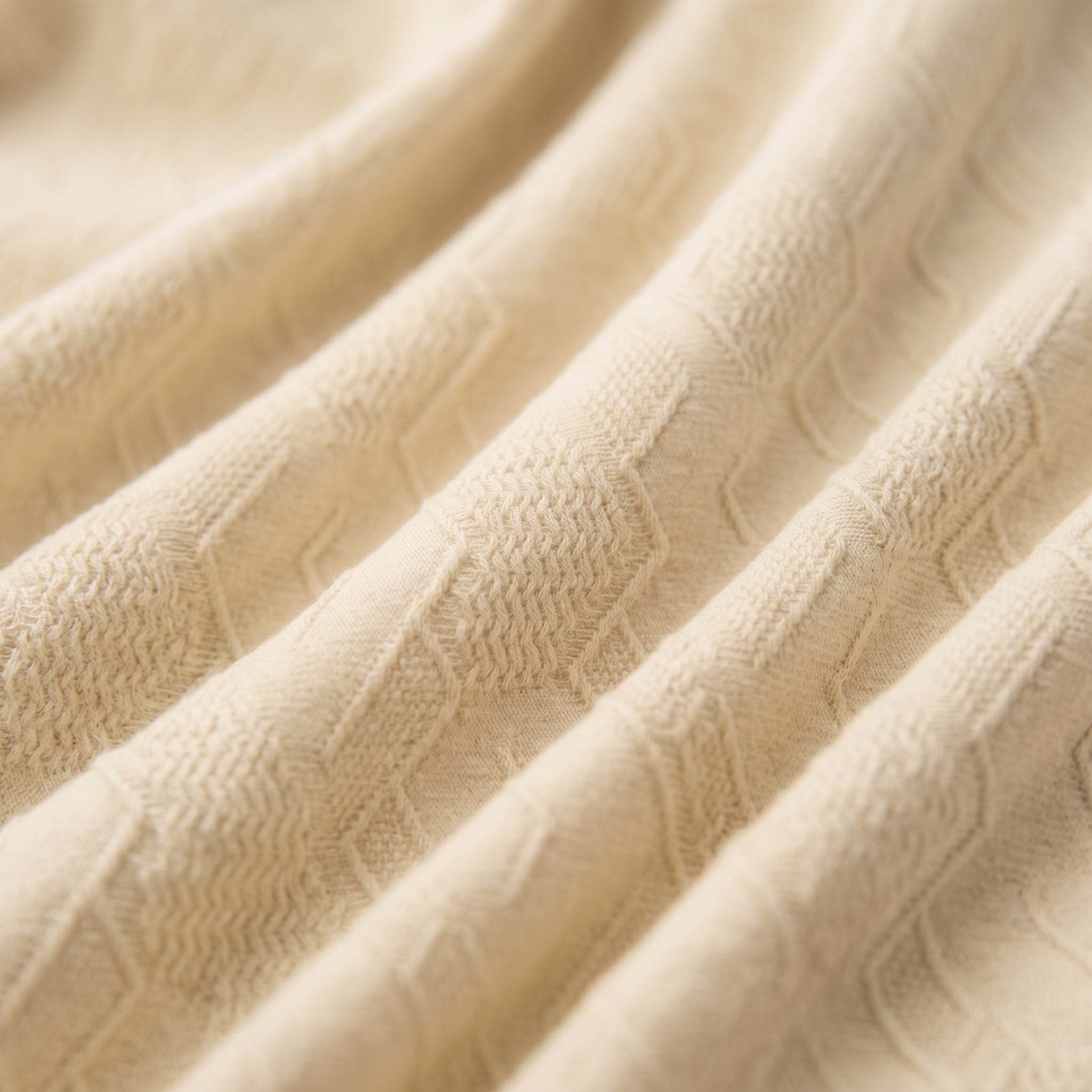 Textured Knit Tee (Cream)