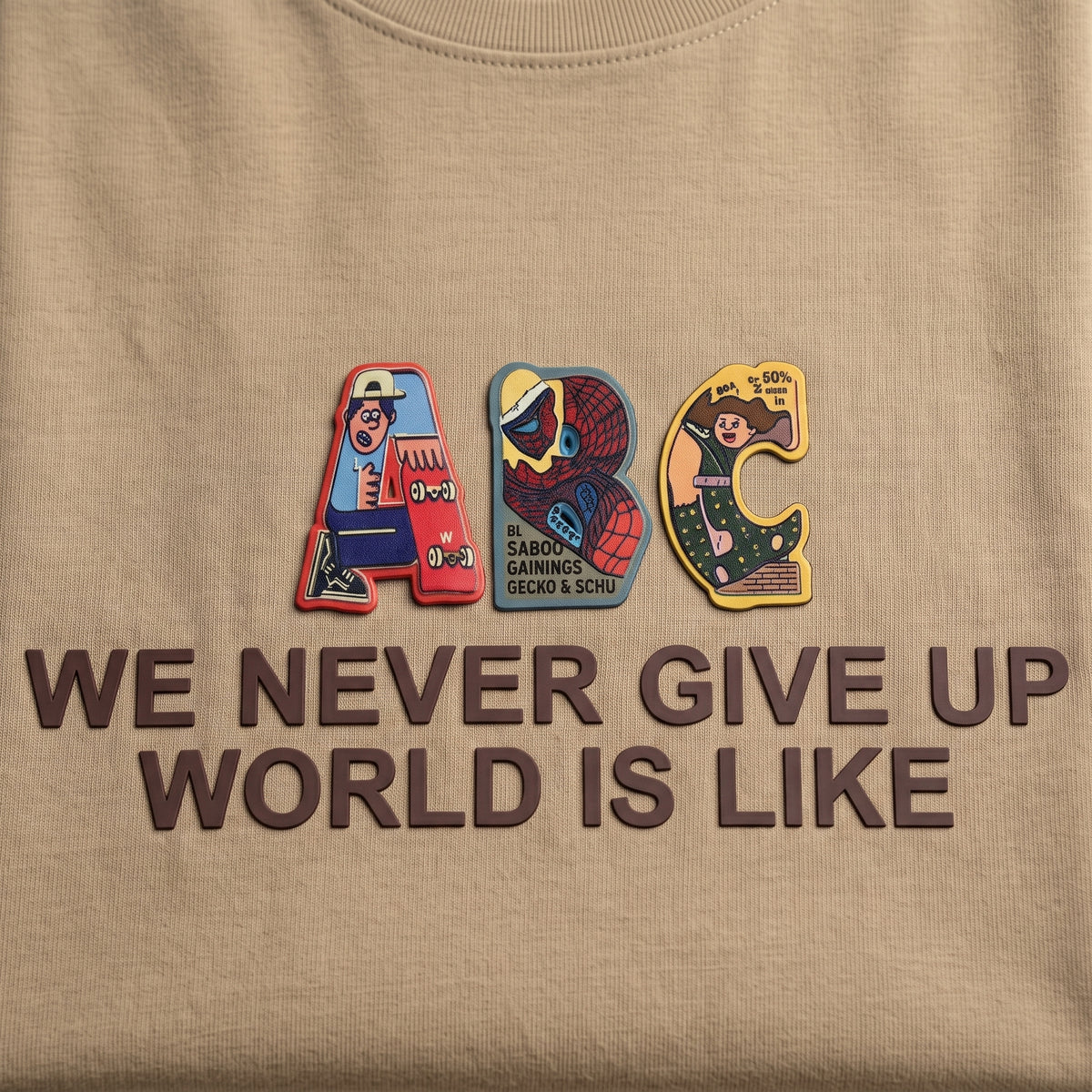 ABC Never Give Up Graphic Tee