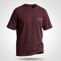 Geometric Tee Maroon