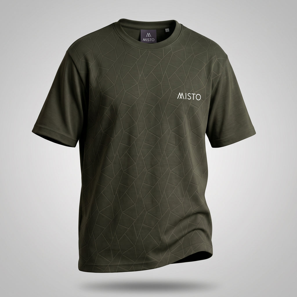 Geometric Tee Olive