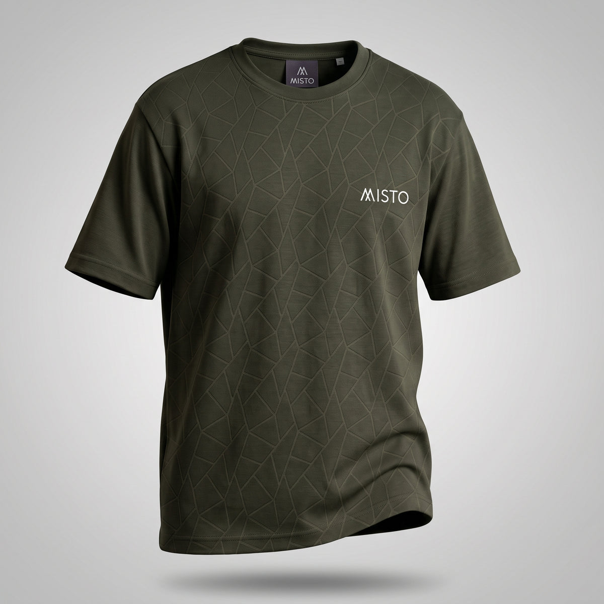 Geometric Tee Olive