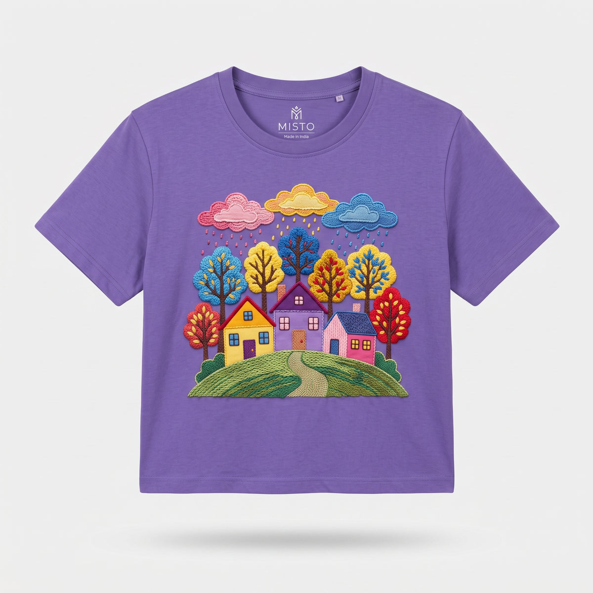 Colorful Village Purple