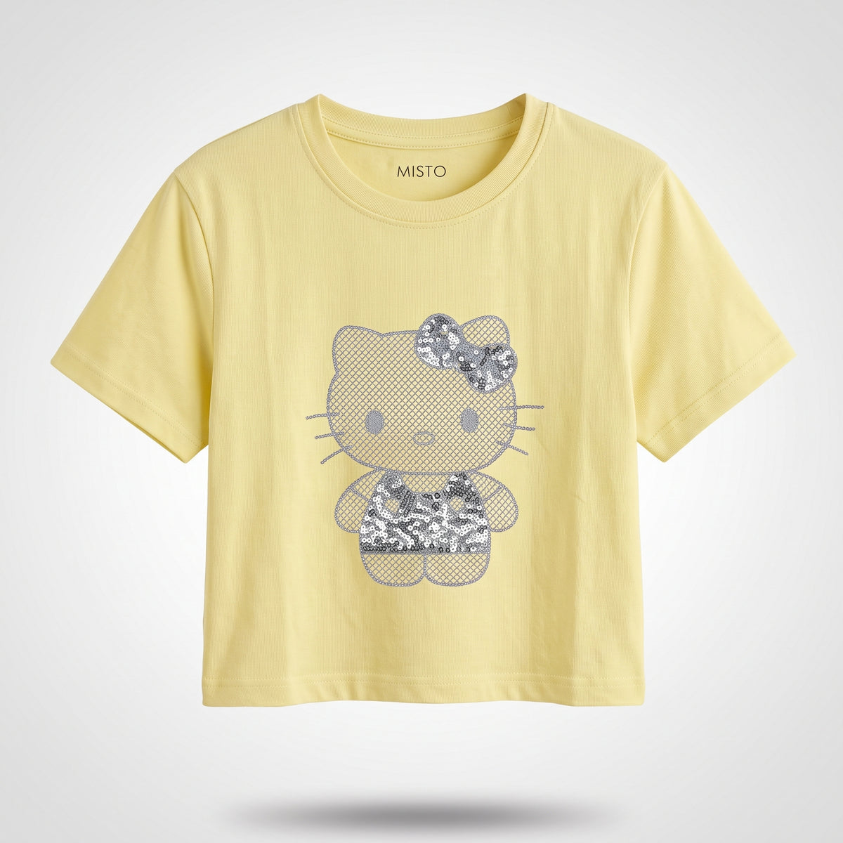 Sequined Kitty Yellow