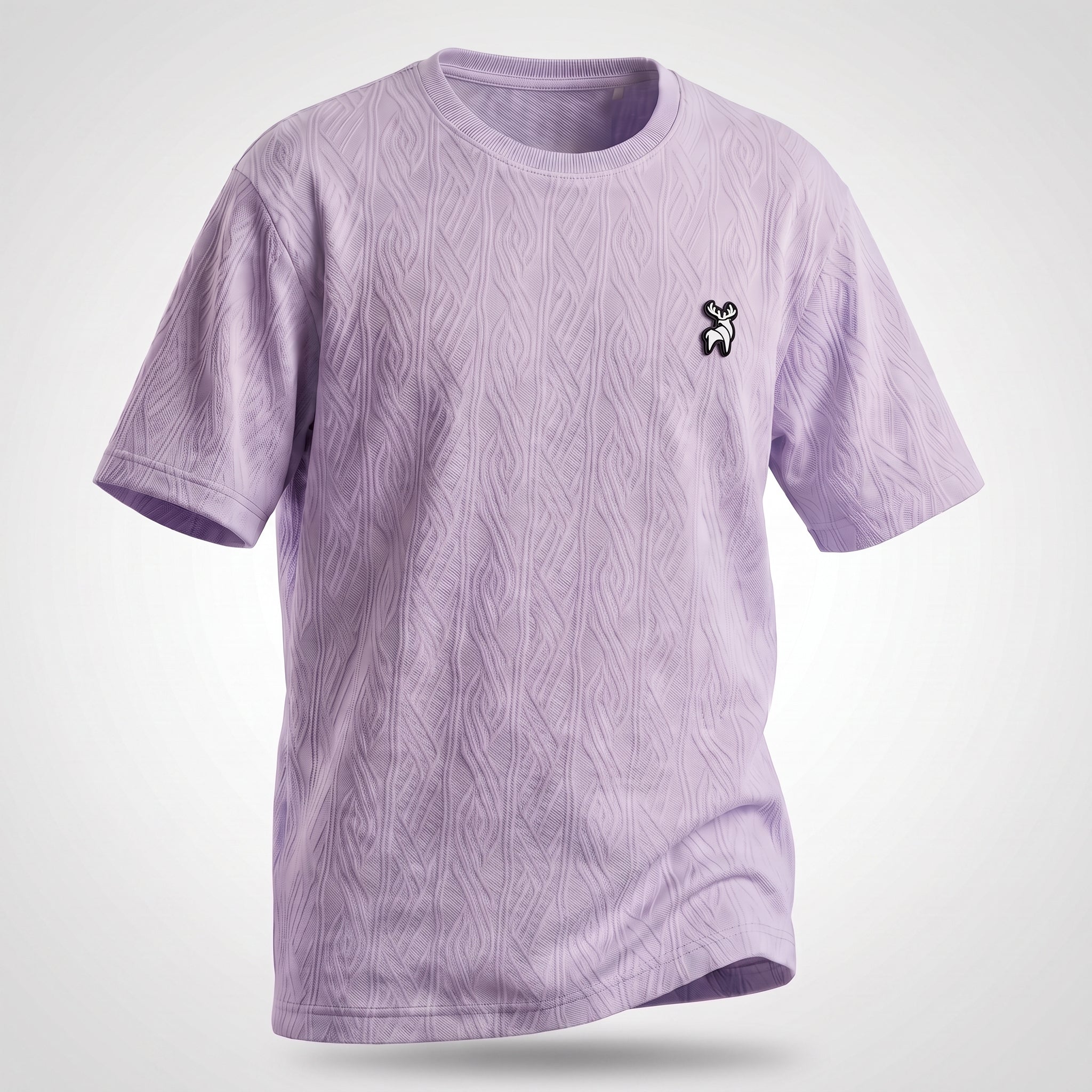 Textured Knit Tee (Lavender)