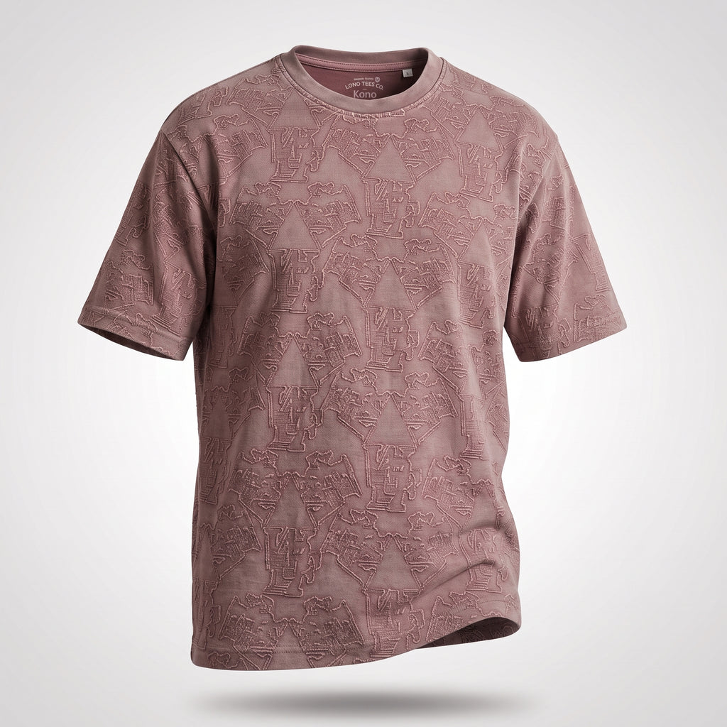 Textured Jacquard Tee (Mauve)