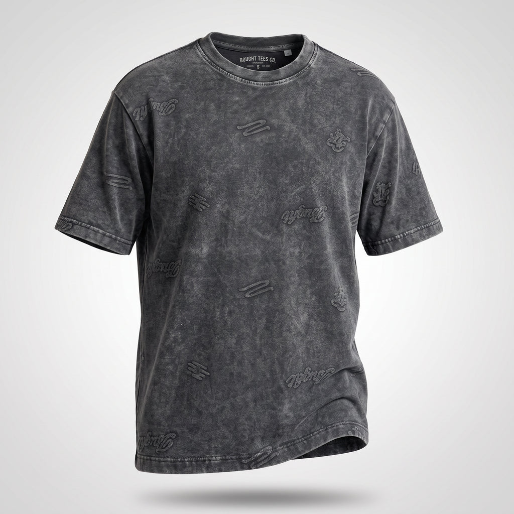 Textured Jacquard Tee (Charcoal)