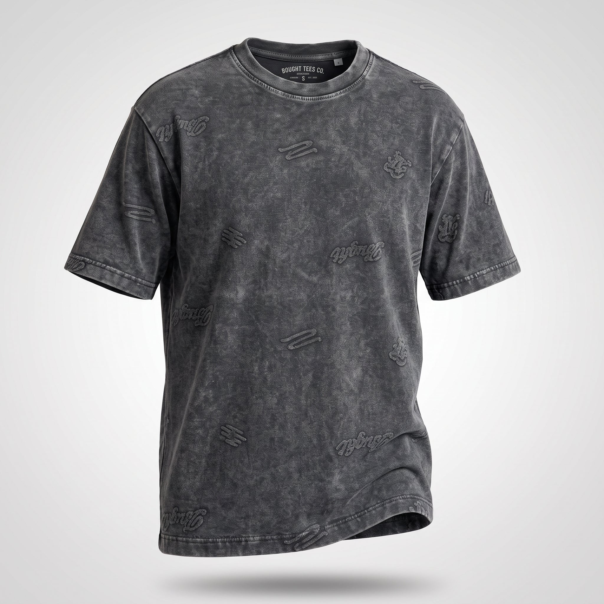 Textured Jacquard Tee (Charcoal)
