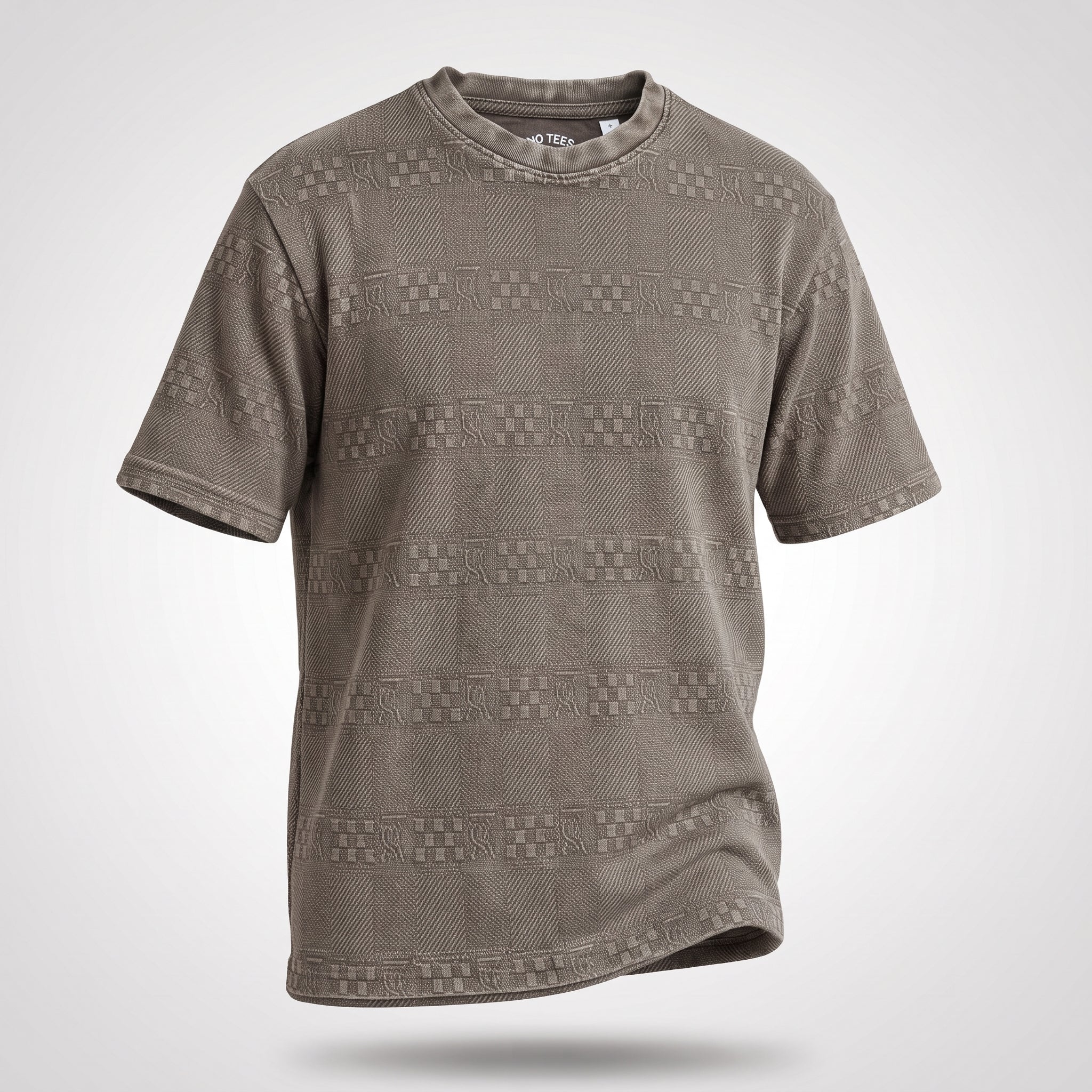 Textured Jacquard Tee (Taupe)
