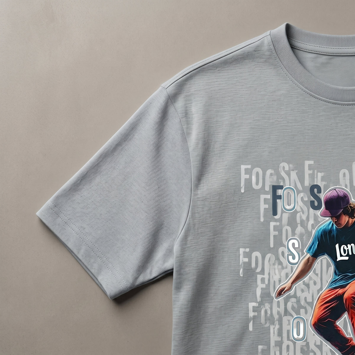 Skater Typography Grey