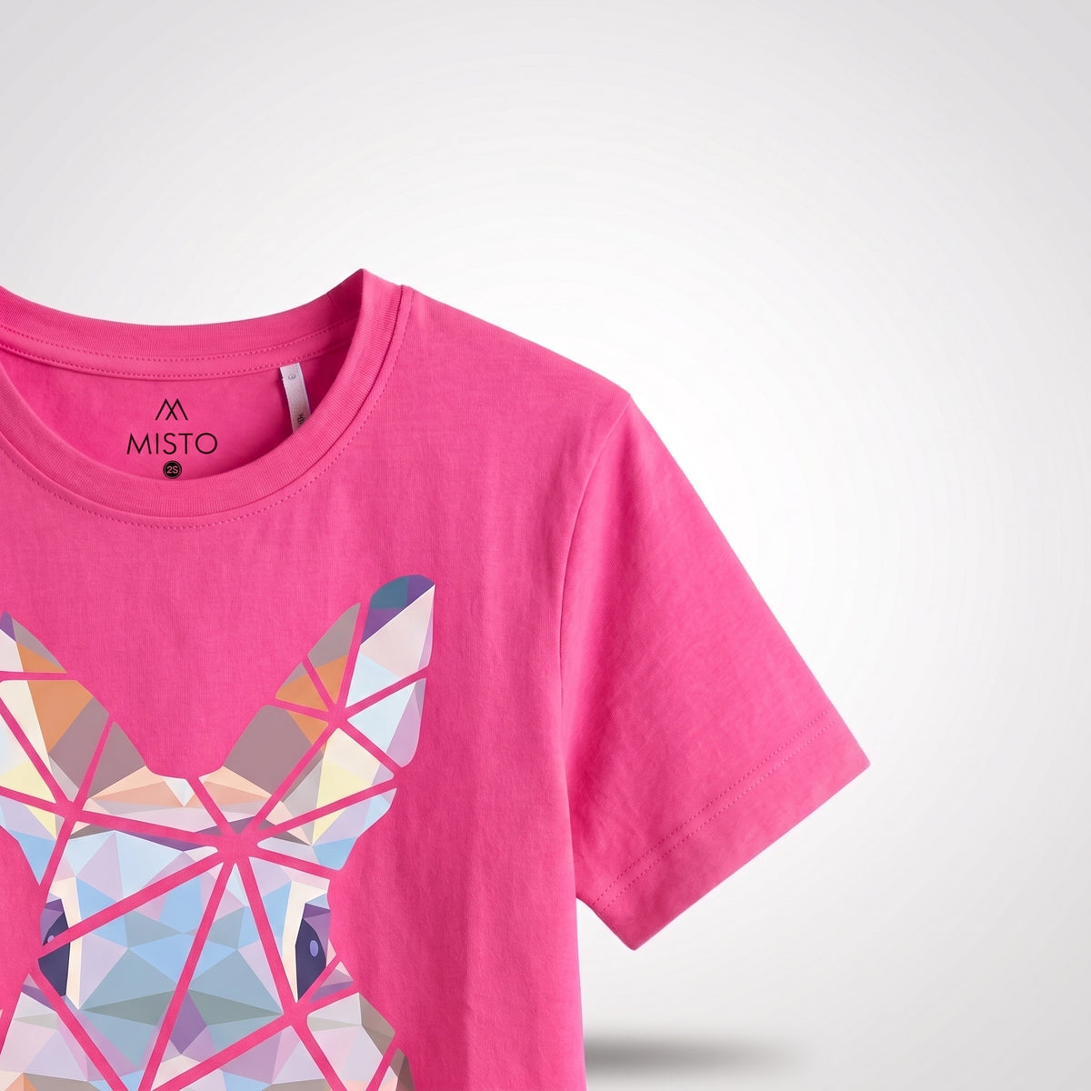 Geometric Bunny Hot Pink