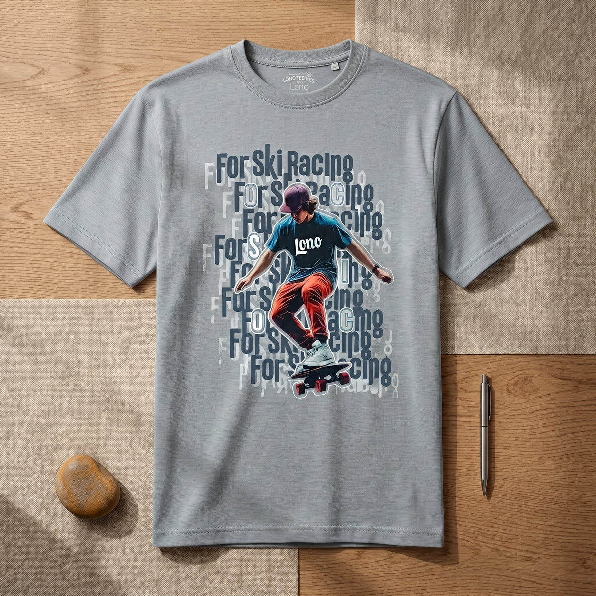Skater Typography Grey
