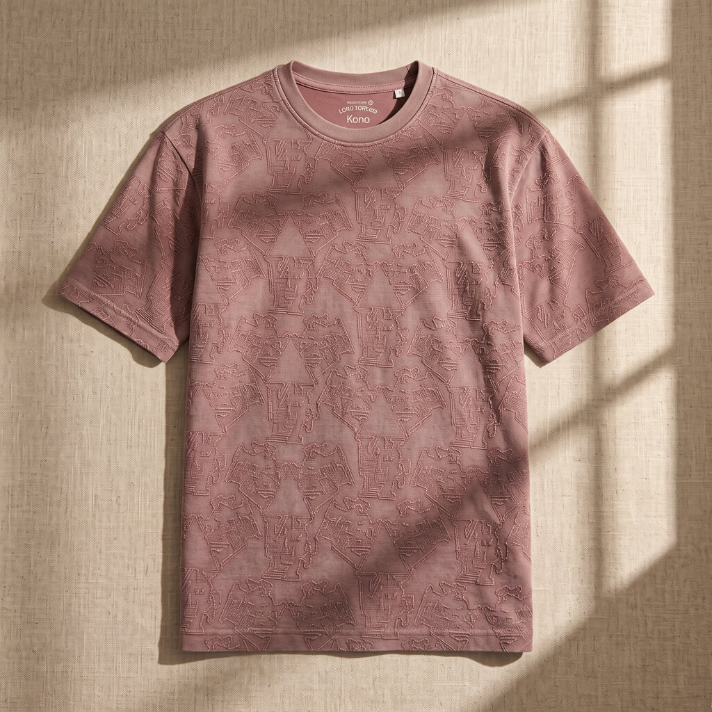 Textured Jacquard Tee (Mauve)