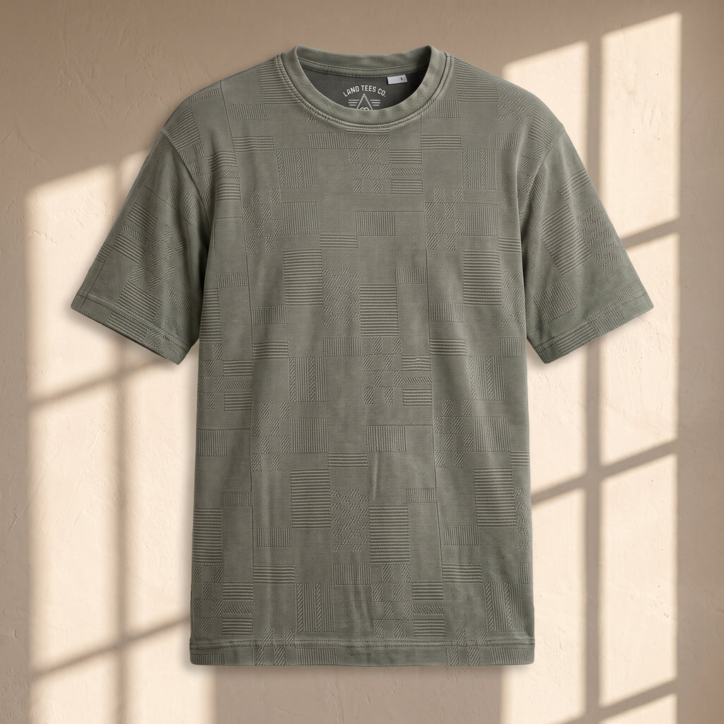 Textured Jacquard Tee (Sage)