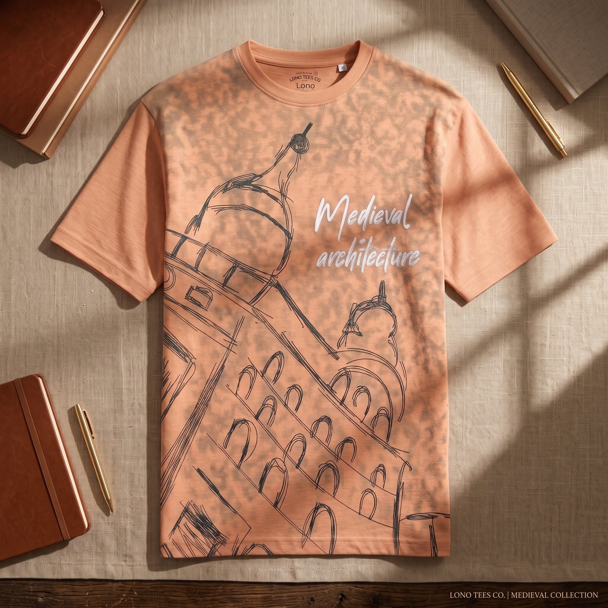 Medieval Architecture Graphic Tee