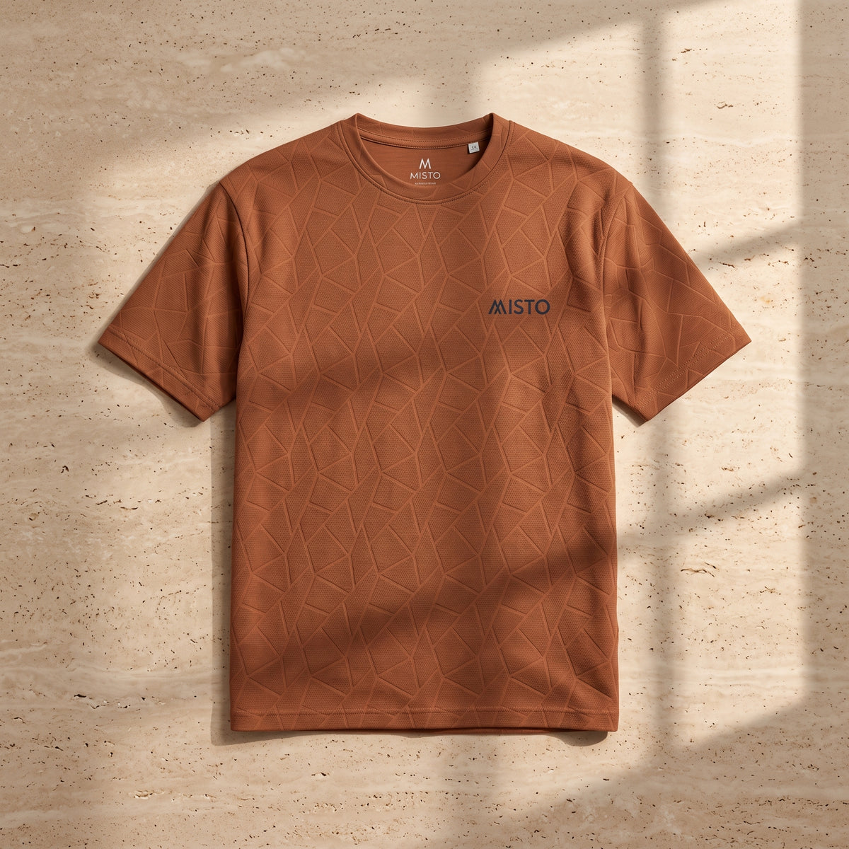 Geometric Tee Rust