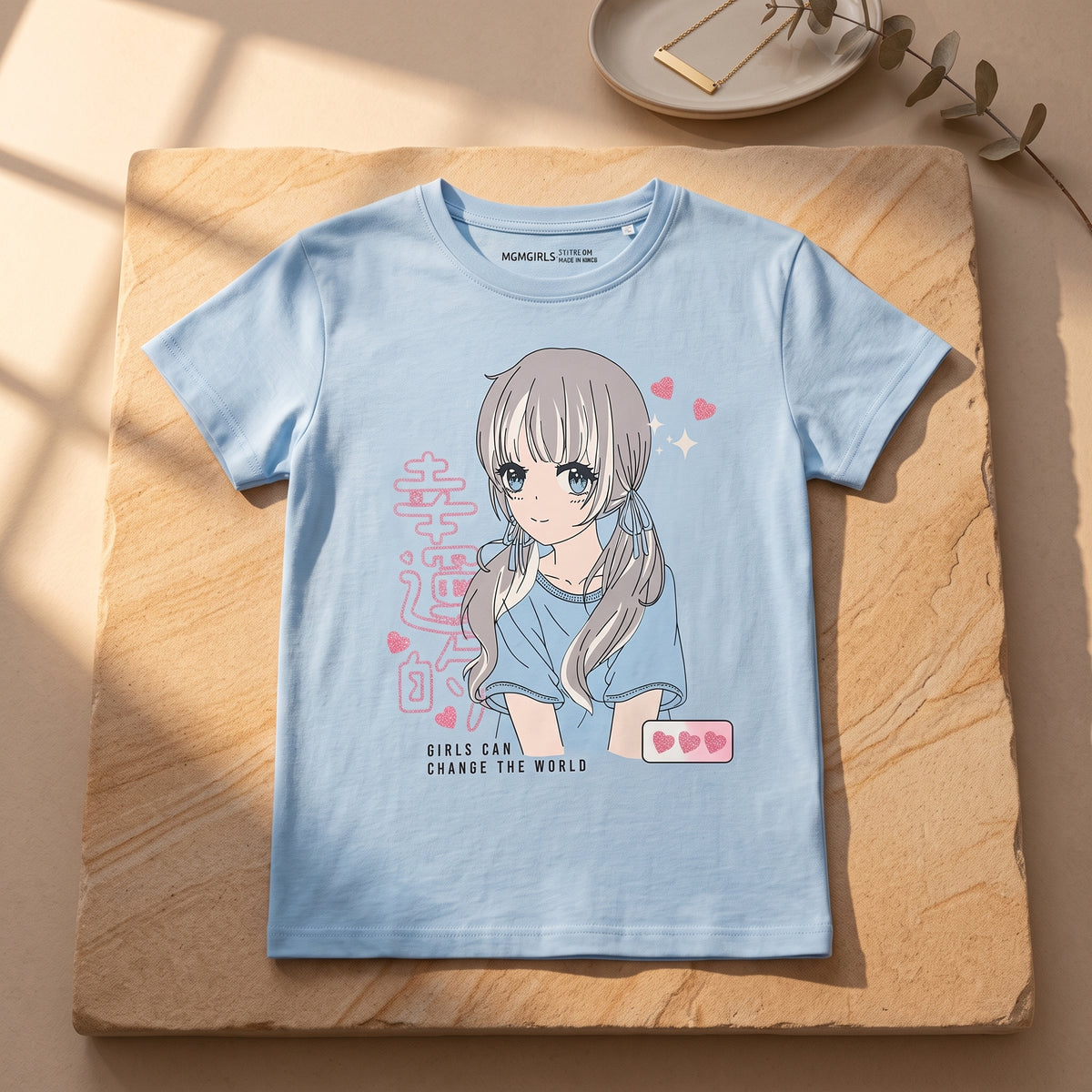 Anime Girl Light Blue