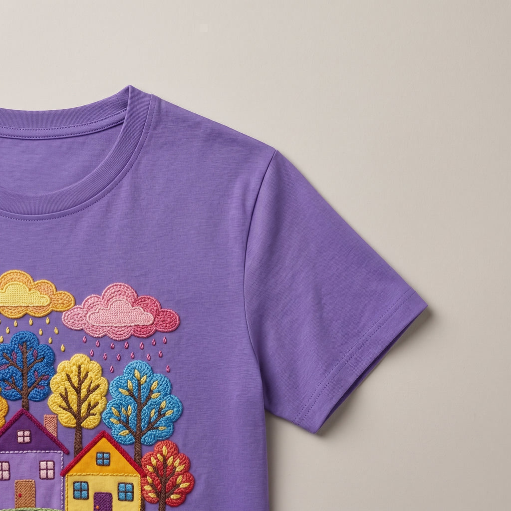 Colorful Village Purple
