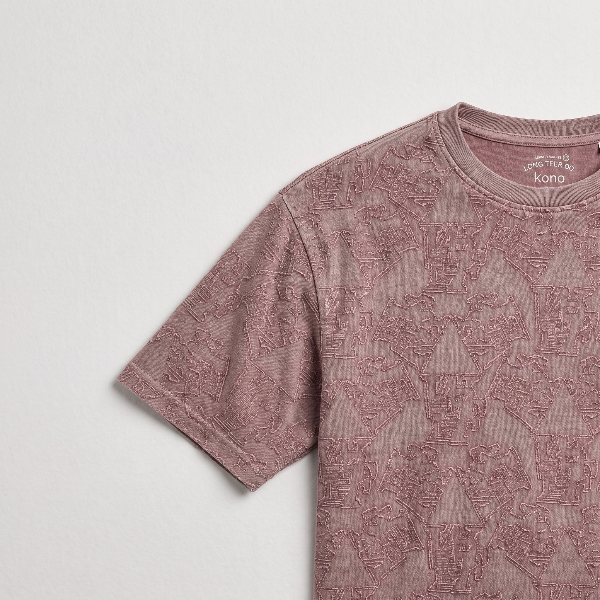Textured Jacquard Tee (Mauve)